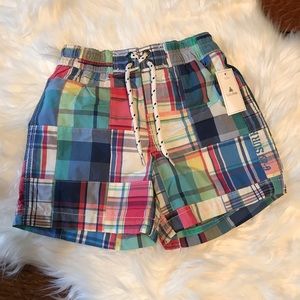 baby GAP • NWT plaid swim trunks Sz 18-24m